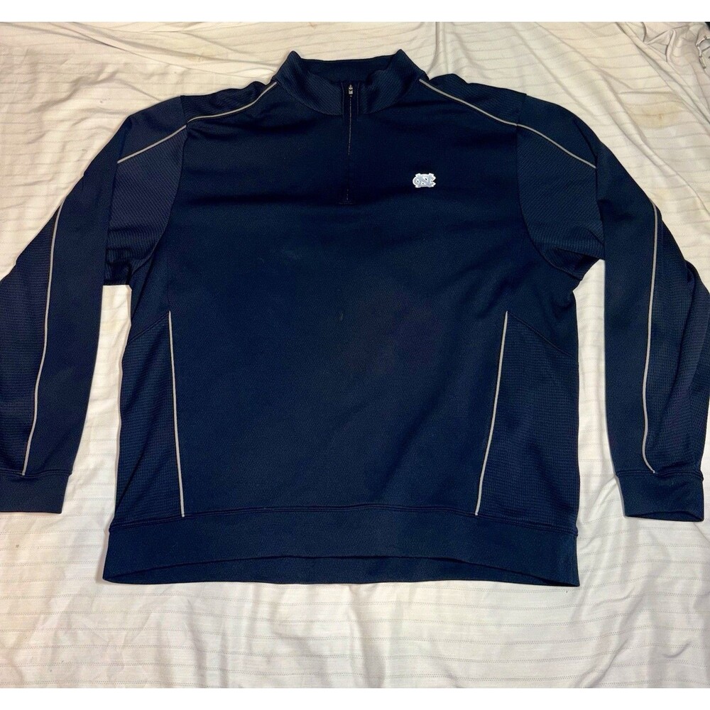Blue North Carolina NC Cutter & Buck Full Zip Jacket Dri-Tech XXXL
